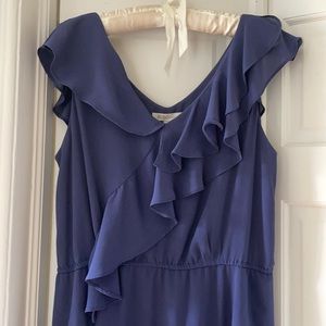 BCBGeneration Navy Ruffle Dress
